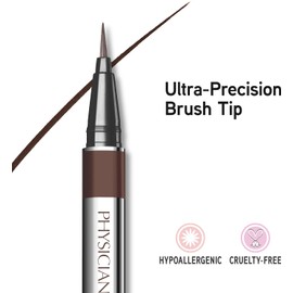 Physicians Formula Eye Booster Lash 2 en 1 estimulante delineador de ojos y suero, Marrón profundo