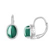 CRMAD Malachite Earrings for Women Sterling Silver Malachite Leverback Earrings