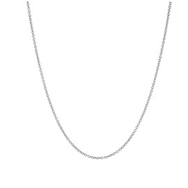 apop nyc Thin Sterling Silver Rolo Chain Necklace 18 inch [Jewelry]
