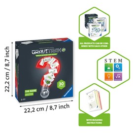 Ravensburger GraviTrax The Game - PRO Splitter - Marble Challenge Logic Brain Games and STEM Toys for Kids Age 8 Years Up