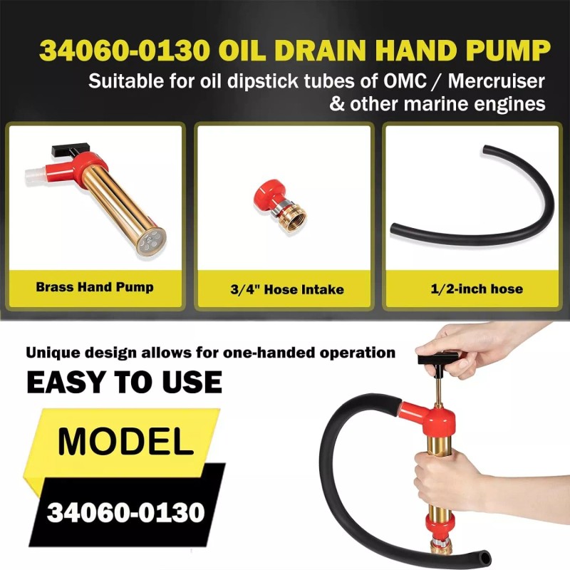 jiadi_7 Upgraded 34060-0130 Marine Engine Oil Drain Hand Pump for