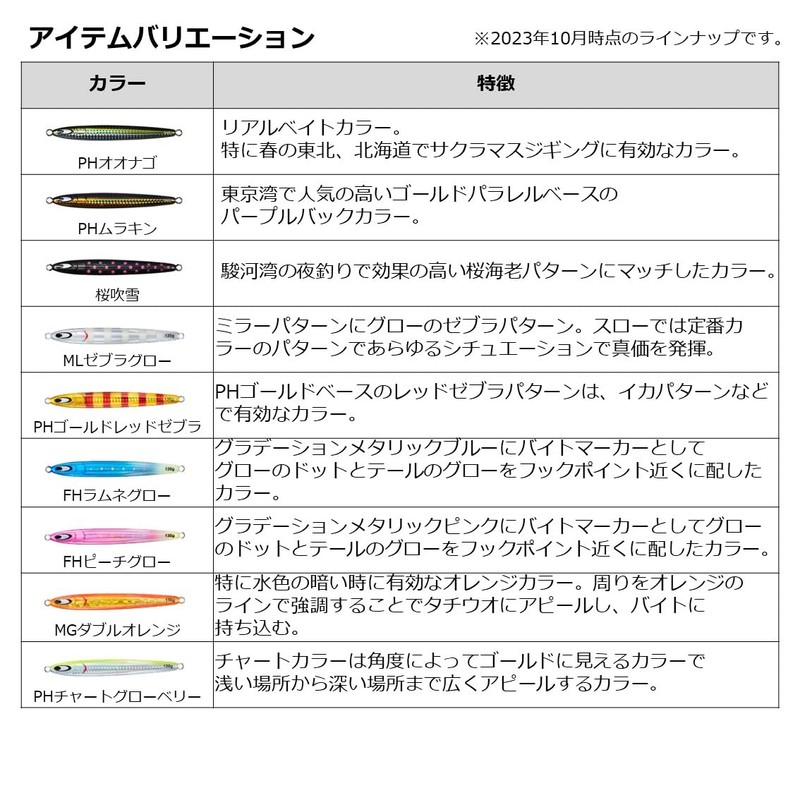 Daiwa Tachio-Jig, Mirrored Fang, Semi-Long 3.5 oz (100 g), FH