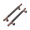 khtumeware 10 Pack 8 Inch(203mm) Drawer Handles Knurled Brushed Antique
