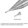 sourcing map Square Nose End Mill, 0.6mm Solid Carbide Long