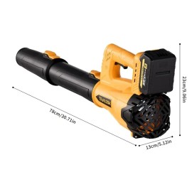 Unbranded Electric Cordless Leaf Blower With 2 x 4.0Ah Battery Extended Nozzle LightWeight