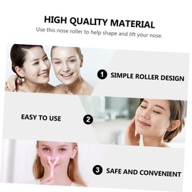 OATIPHO 2pcs Nose Roller Massaging Wheel Ergonomic Beauty Tool for Daily Use Convenient Portable Design for Nose Shaping and Lifting for Women