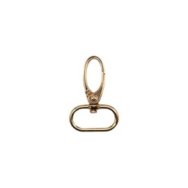 Swivel Lobster Claw Clasps 1 Inch 15pcs Gold - Heavy Duty Metal Clasps with Secure Lock, Curved Snap Hooks for Bags, Jewelry Making, Keychains, Lanyards & DIY Craft Supplies