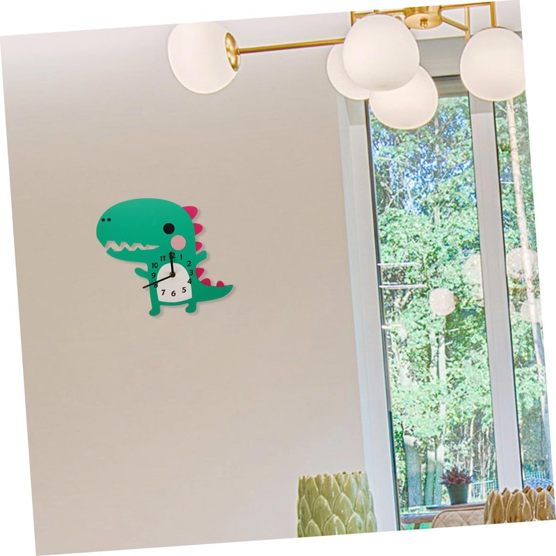 BIUDECO Wall Clock Wall Clocks for Living Room Clock Dinosaur