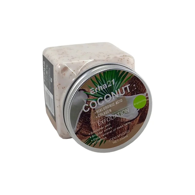 Set De 2 Exfoliantes Faciales Y Corporales De Coco Coconut