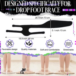 Vertintong Left Foot AFO Drop Foot Brace for Walking with Shoes and Socks Adjustable Ankle Brace Provides Foot Drop Support Walk Brace Foot Supports for Men or Women Sleeping Relief