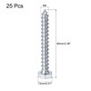 uxcell Hex Lag Screws, M8 x 60mm Carbon Steel Zinc