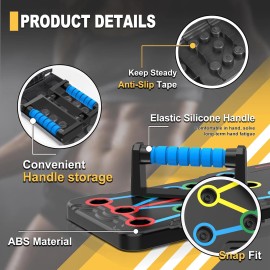 Berleng Solid Push Up Board 15 in 1 Home Workout Equipment Multi-Function