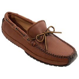 Minnetonka Men’s 758x Moosehide Weekend Moc Mocassins, Brown (Carmel), 11.5 D(M) US