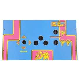 DIY Retro Arcade Mrs Pacman Replacement CPO Control Deck for Arcade1Up Cabaret Style - Yellow