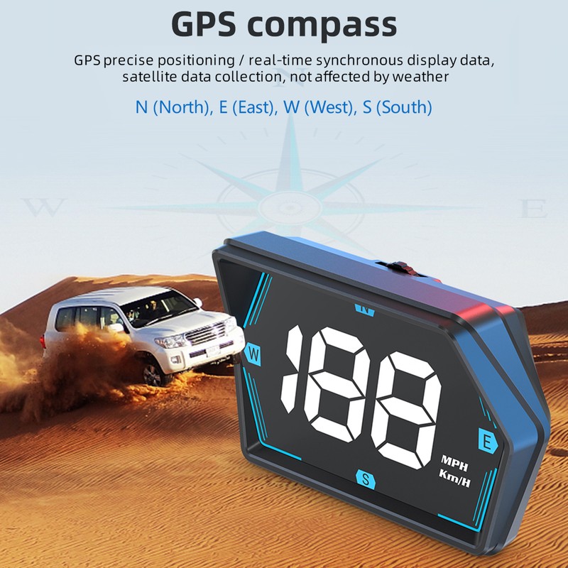 Head Up Display, GPS Speedometer Universal Car Heads-up Display 3