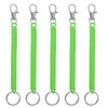 [PATIKIL] Retractable Bull Coil Spring Key Chain 5pcs Anti-lost Key