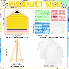 Felt Letter Board Back to School with 680 Letters First Day of School Sign