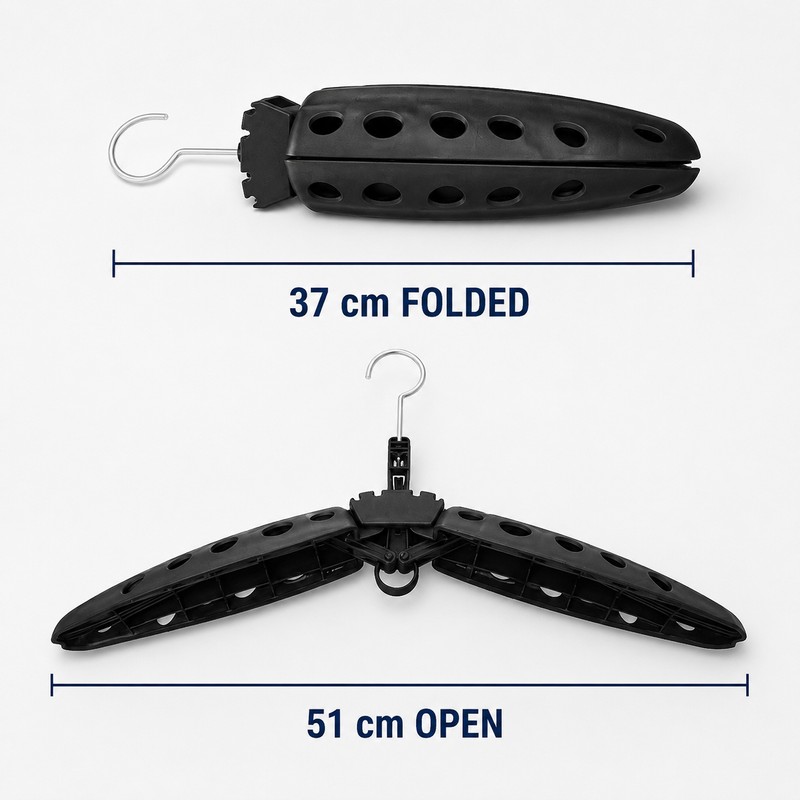Foldable Wetsuit Hanger for Drying – Lightweight Plastic Design for