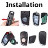 Keyecu Modified 4 Button Flip Remote Key Shell Case for