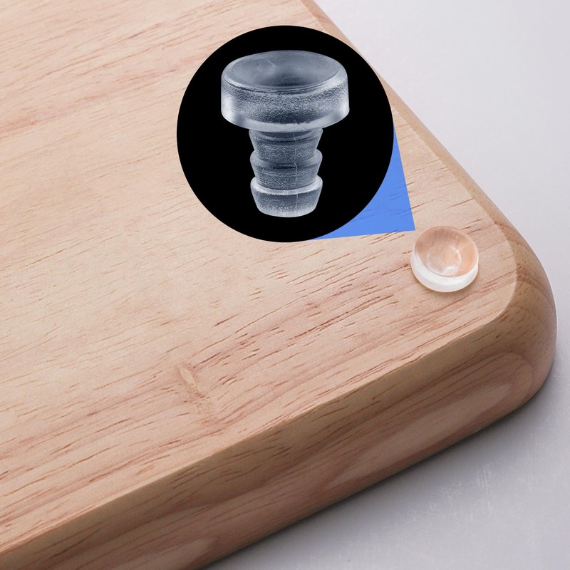 ANCIRS 56 Pcs Glass Top Table Bumpers with Stem, Anti