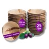 Waipur Organic Palm Leaf Bowls – 25 Bowls Diameter 11