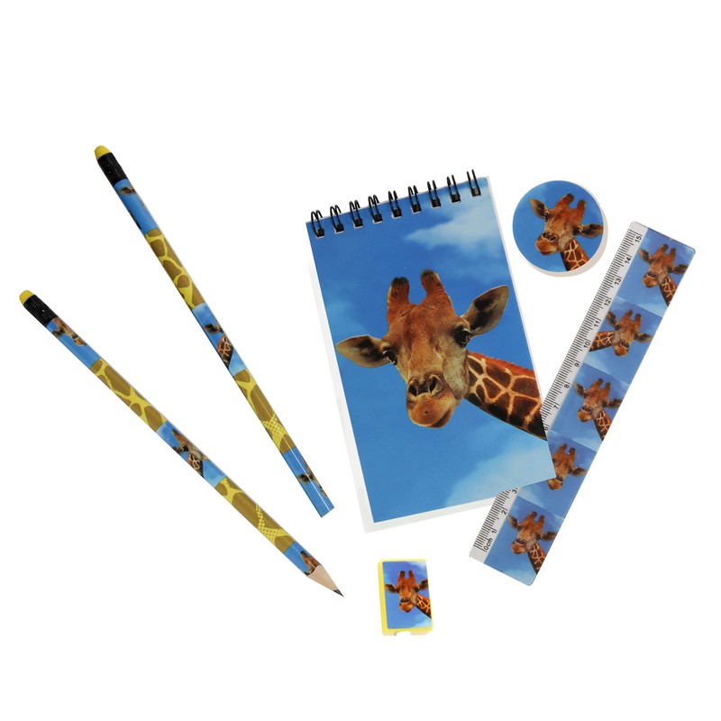 Wild Stationery Set - Giraffe from Deluxebase. These Fun School
