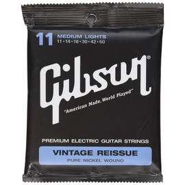 Gibson Gear Vintage Reissue Electric Guitar Strings, Medium (11-50)