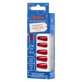Sally Hansen Salon Effects® Perfect Manicure, You Sleigh Me, Press On Nails, Non-Damaging Adhesive Tabs, File, and Alcohol Pad Included