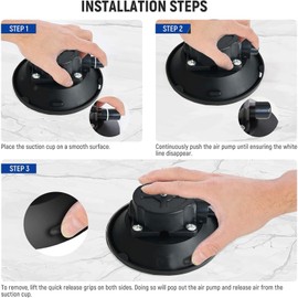 asitoo Suction Cup Mount for DJI Osmo Pocket 3, Car Windshield Window Car Camera Mount, Anti-Shake Suction Cup Mount, Compatible with DJI Pocket 3 Accessories