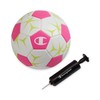 Champion Prodigy Soccer Ball (Size 3, White/Optic Pink/Evening Primrose) –