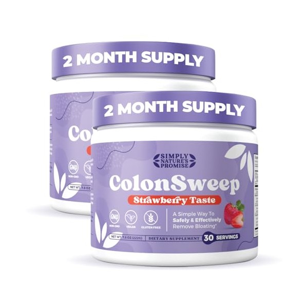 COLON SWEEP ColonSweep - Strawberry Flavored Probiotic Psyllium Husk Powder