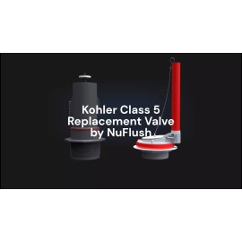 NuFlush Two-Piece 4-inch Flush Valve with Extra Seals, Compatible with Kohler Class Five