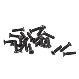 uxcell M2.5 x 10mm Phillips Screw Fastener Black for Laptop PC TV Fan Switch 150pcs