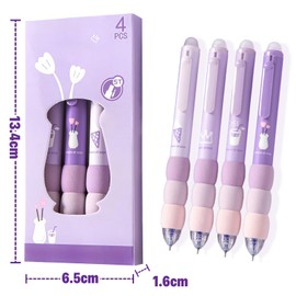 RTRTGS Set of 4 Erasable Ballpoint Pens, Erasable Pen Set, Retractable Rollerball Pen, Erasable for Students, Gift, School, Office Supplies