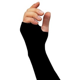Shirsh UV Sun Protection Arm Sleeves With Thumb Hole For Summer - UPF 50 - Arm Cover For Tanning And Sunburn Protection - 2 Pair (Black)