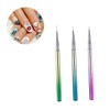 PACKOVE 3pcs Nail Art Painting Pen Ultra Thin Tip Detail