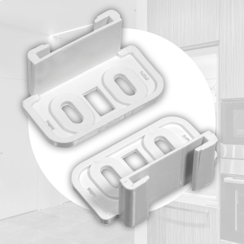 Spares2go Integrated Fridge Door Slide Mounting compatible with Bosch Fixing