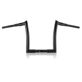 MoKitDora Road Glide Handlebar 12" Rise 1.5" Fat 1.25" Clamp Meathook Ape Hangers Compatible with Harley Touring 2015-2023 FLTRX/FLTRXS/FLTRU, Gloss Black