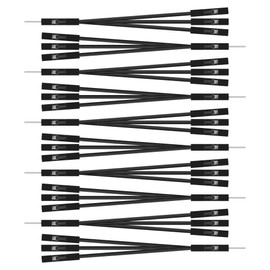 GINTOOYUN 10 PCS Black 1 to 3 Breadboard Jumper Cables 28AWG 1 Male to 3 Female 2.54mm Terminal DuPont Cable for Printed Circuit Board Engineering,PC Motherboards,etc(4.72 Inch)