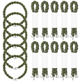 MBAIYO 16PCS Military Elastic Boot Blousers, Metal Hook Blousing Straps Army Green Boots Bands for Navy Air Force Outdoor Activities Men Women
