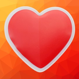 MIJOMA Hand Warmer Pocket Warmer Sets Finger Warmer Against Cold Hands in Winter (Set of 4 Modern Hearts)