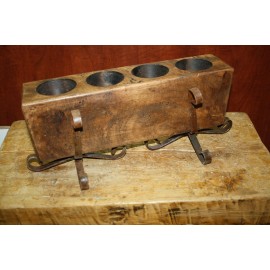 Set of 2 Replacement Sugar Mold Iron Stand Candle Holder Primitive