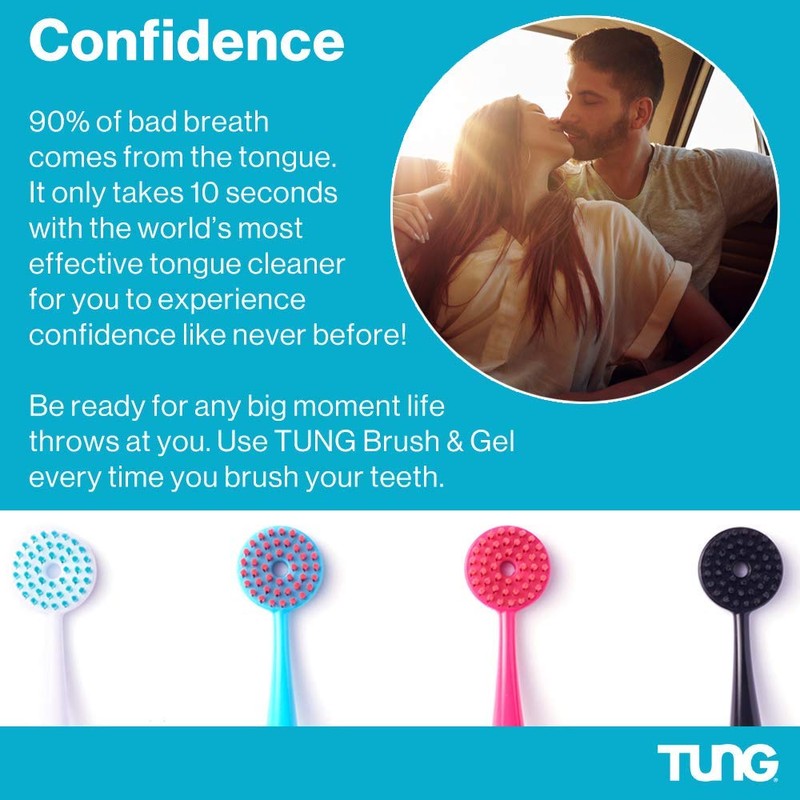 TUNG Brush Tongue Cleaner, Plastic TUNG Scraper, Tongue Cleaning to