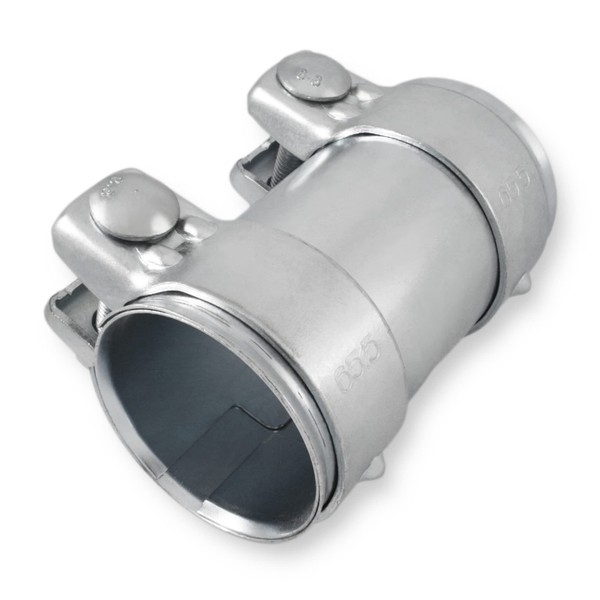 Exhaust Clamp, Pipe Connector, Double Clamp, Exhaust System (Galvanised Steel,