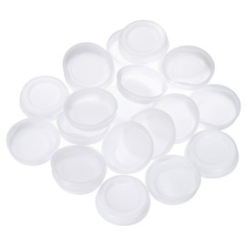 sourcing map 100 Pcs Mailing Tube End Caps 1.8" ID Round Cardboard Shipping Tube End Caps Protective Plastic Poster End Caps for Paper Mailing Tubes Shipping and Storage of Documents and Art