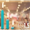 BRUBAKER Pack of 20 Birthday Candles Turquoise 9.5 cm -