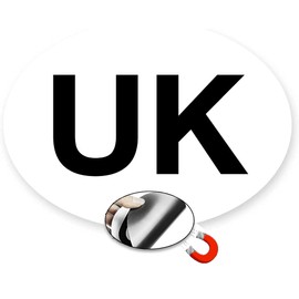 1 x UK MAGNETIC Car Sticker for Europe GB stickers for car UK car sticker magnet - REGULATION SIZE - Weather Resistant (1)