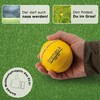 TRENAS Leather Athletics Throwing Ball - 200 GM - Yellow