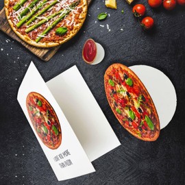 Pizza Shaped Greeting Card, Pizza Love Card, for Him Her, Cute Birthday Card Gifts for Boyfriend Girlfriend, Lovely Love Greeting Card for Husband Wife