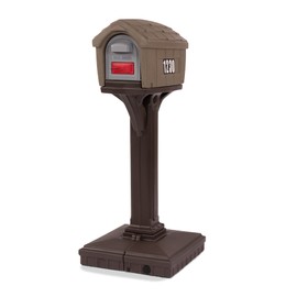 Dig-Free Easy Up Home Mailbox, Sandstone, Made in The USA